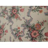 Reams of retro floral fabric, perfect for curtains,upholstery etc...unlikely you will run out of
