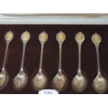 A cased set of HM silver collectors spoons celebrating British Sovereign Queens