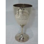 A silver trophy cup regarding Ullswater Foxhounds, presented to the Best Bitch Puppy 1923, London