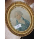 An 18th century oval miniature portraying The Right Hon Lord Fitzgibbon