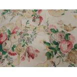 A large quantity of 'grande bouquet' fabric from the personal choice collection.