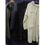 A lot of three coats, good condition, two ladies one gents.various sizes.