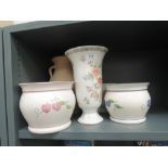 A selection of ceramic vases and bowls