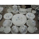 A Wedgwood Ice Rose coffee and tea service