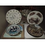 A selection of cabinet and collectors plates