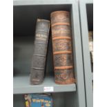 Two Victorian/Edwardian Bibles. No dates, circa 1890's/1900's. Both bound in full leather. (2)