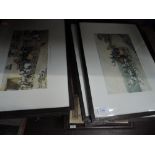 A selection of carriage and horse themed prints