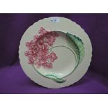 A Carltonware platter of floral design on typical light green ground