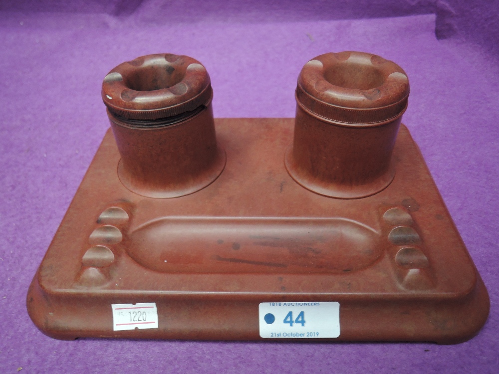 A 1930's Phenolic Prettywell inkstand, number 1222