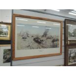 A military print after Terence Cuneo of 7th Armoured Brigade