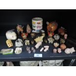 A selection of pig and piglet figures