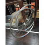 A pair of Ritchey bicycle race wheels