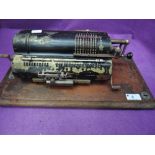 A vintage Britannic patent calculator machine, London N22 (no lid)