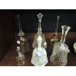 A selection of glass and ceramic door bells