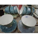 A selection of Royal Albert Gossamer cups annd saucers