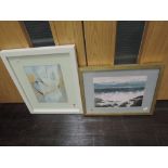 Two framed watercolours Arran Memories signed Patricia Williamson and another similar