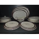 A part dinner service by Washington pottery