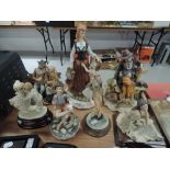 A selection of ceramic figures by Cappo De Monte