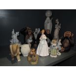 A selection of figures including the three monkeys