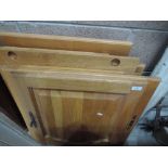 A selection of oak kitchen cupboard doors