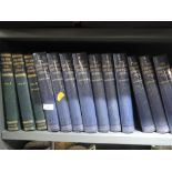 A selection of vintage volumes including carpentry