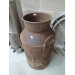 A vintage cast milk churn for Bibby Milnthorpe