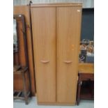 A vintage laminate wardrobe