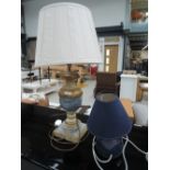 Two modern table lamps