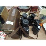 A selection of binoculars including Solus