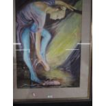 An original framed painting Ballerina signed Brenda Gale 1997