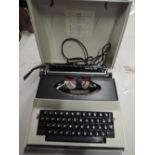 A electric typewriter