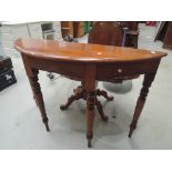A Demi lune side or hall table