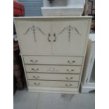 A vintage bedroom cabinet