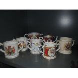 A selection of royal coronation love cups