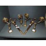 A selection of brass candle wall mounted sconce and similar