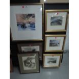 A selection of prints including John Foster limited run