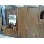 An early to mid 2th Century oak three piece bedroom suite