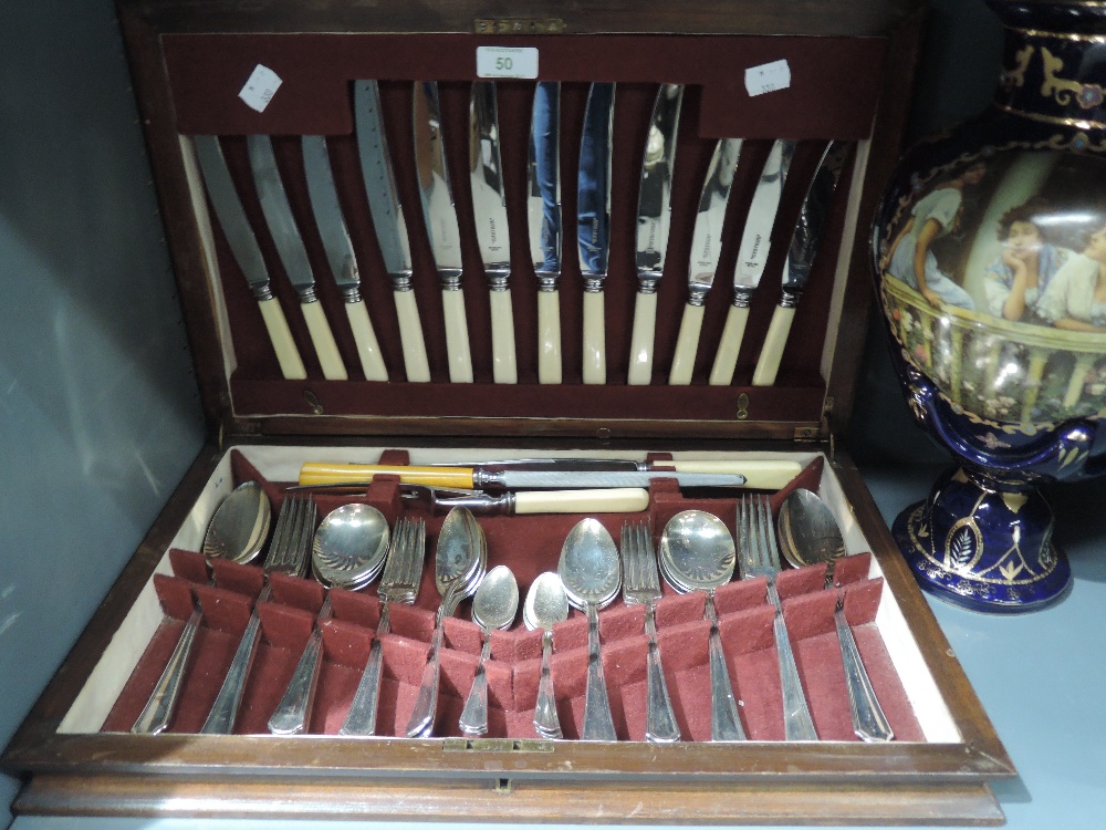 A canteen of cutlery by George Lee