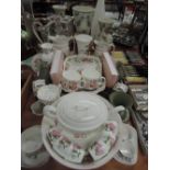 A selection of ceramics including Wedgwood Meadow Sweet tea service