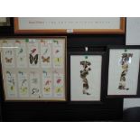 A selection of Butterfly related wall art