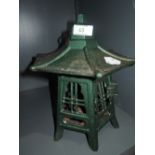 A cast iron Chinese style lantern