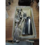 A selection of cutlery including Firth Sheffield