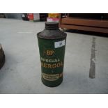 A BP Energol motor oil can