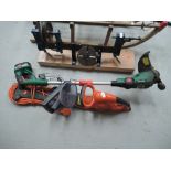An electric Flymo and similar strimmer