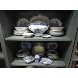 A large selection of blue and white wear china and similar