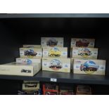 Eighteen Corgi Classics diecast advertising wagons including Tate & Lyle, Hovis, Pollock, Esso,