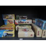 Seventeen Corgi (china) diecasts including Classic Commercials, Classic Fire Engines, Golden Oldies,