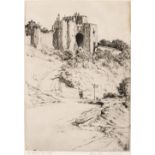 • EDWARD WILLIS PAIGE (1890-1960) THE BARBICAN, DOVER CASTLE sold together with etchings of The