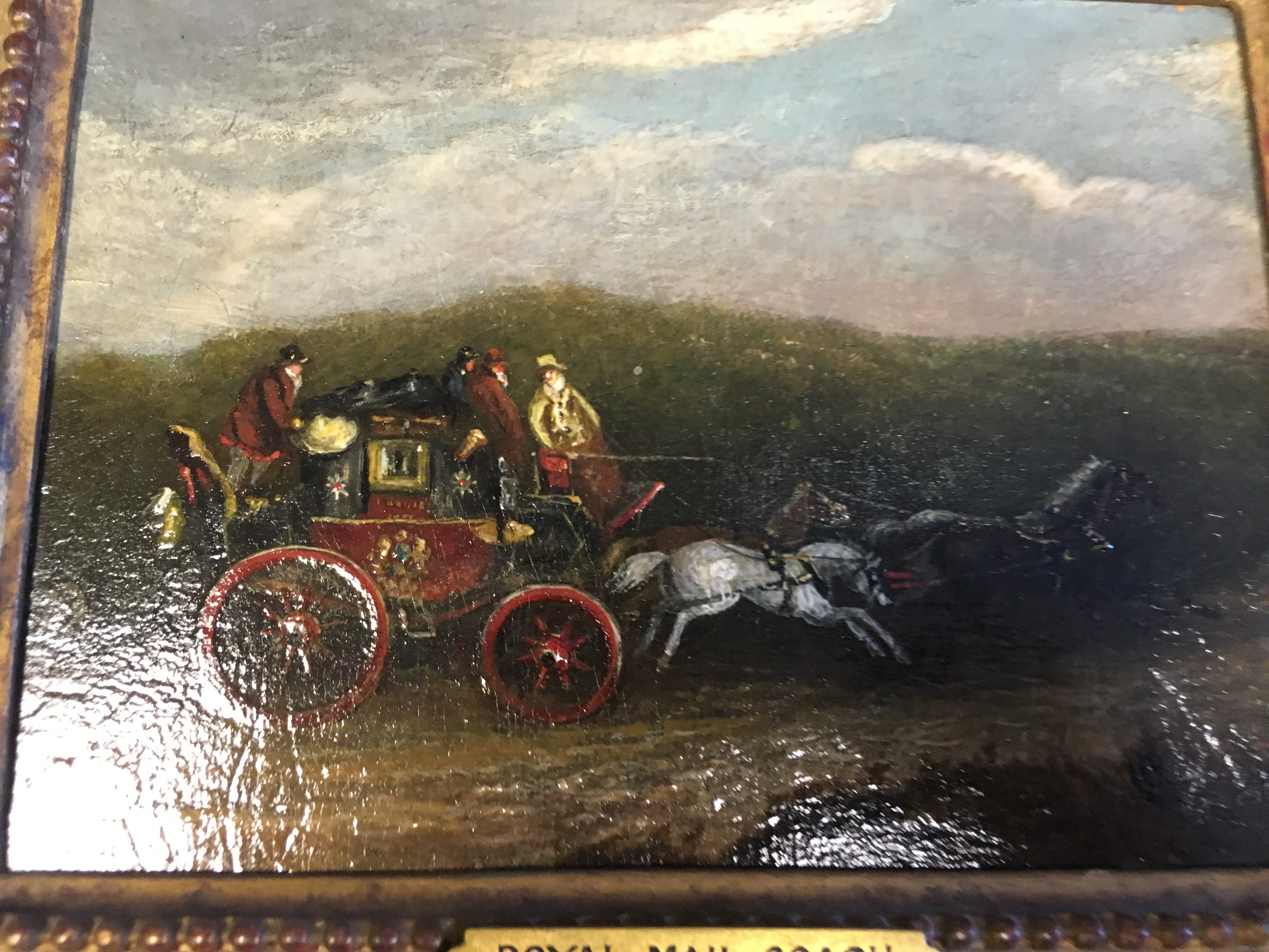 W. MAGGS (LATE 19th CENTURY) TWO SCENES OF THE ROYAL MAIL COACH both signed l.l. W Maggs oil on - Image 9 of 11