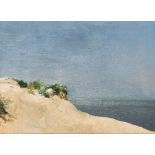 ATTRIBUTED TO MARK SENIOR (1862-1927) A COASTAL LANDSCAPE oil on board 24.2 x 33.2cm / 9 1/2 x 13in